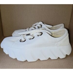 Women's White Platform Athletic Shoes